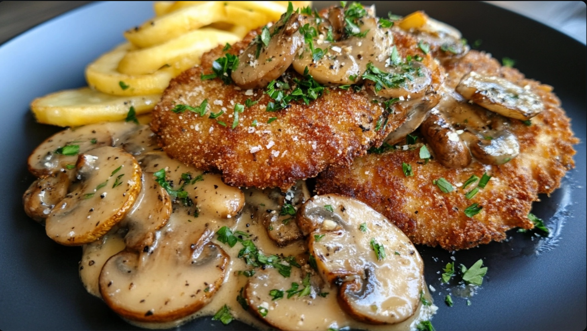 Oyster Mushroom Schnitzel